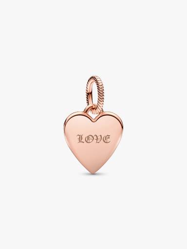 Engravable Heart Tag Pendant