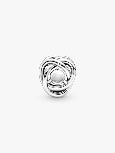 April Birthstone Eternity Circle Charm