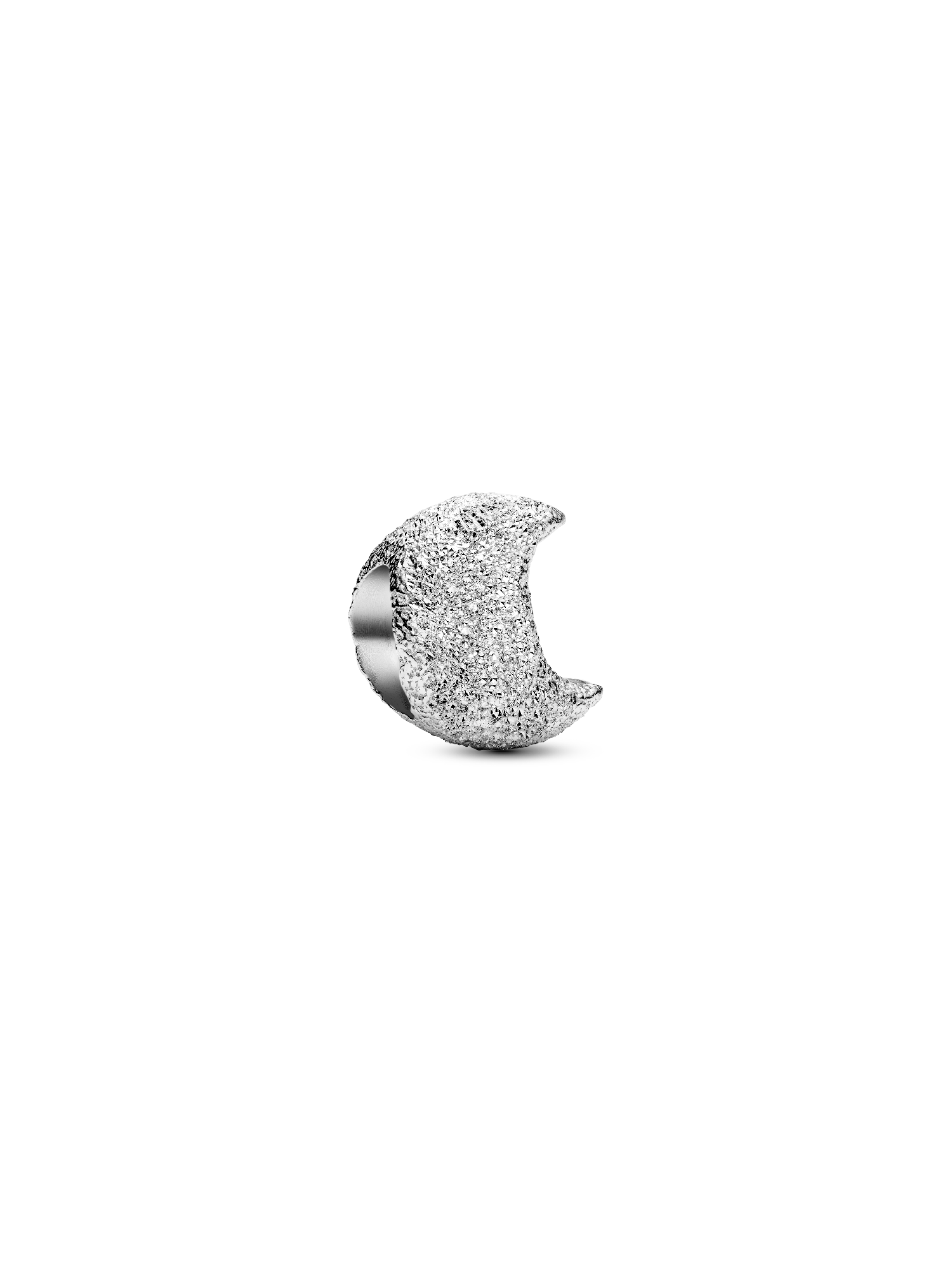 Textured Moon Mini Charm