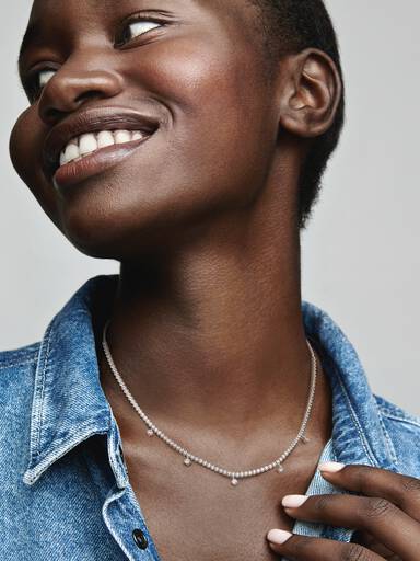 Sparkling Drop Collier Necklace