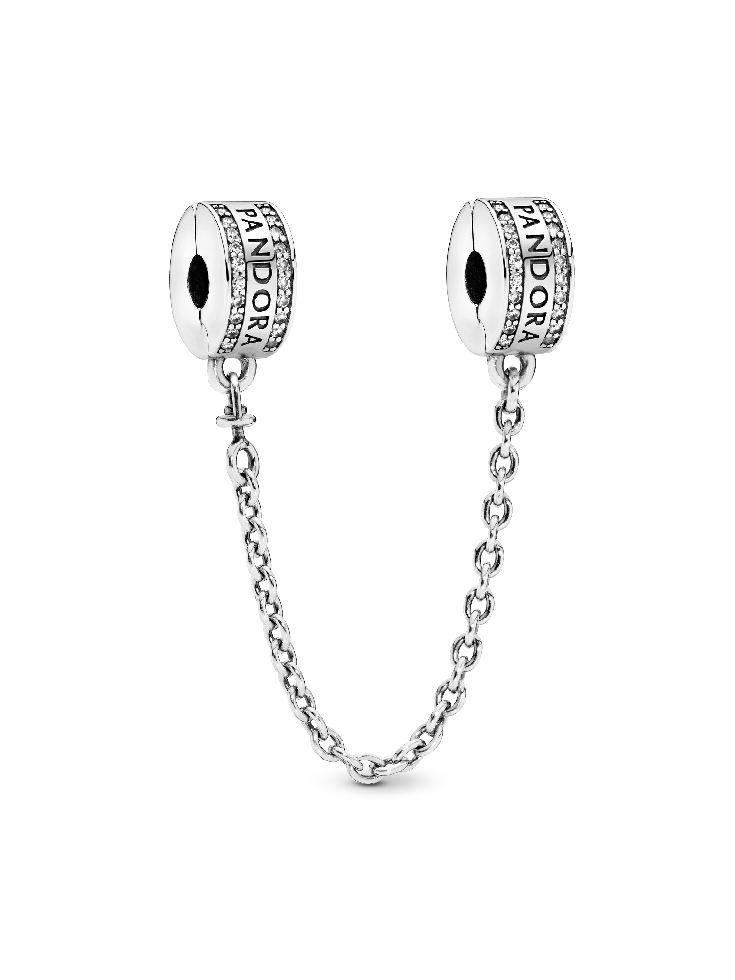 Pandora Logo Safety Chain Clip Charm