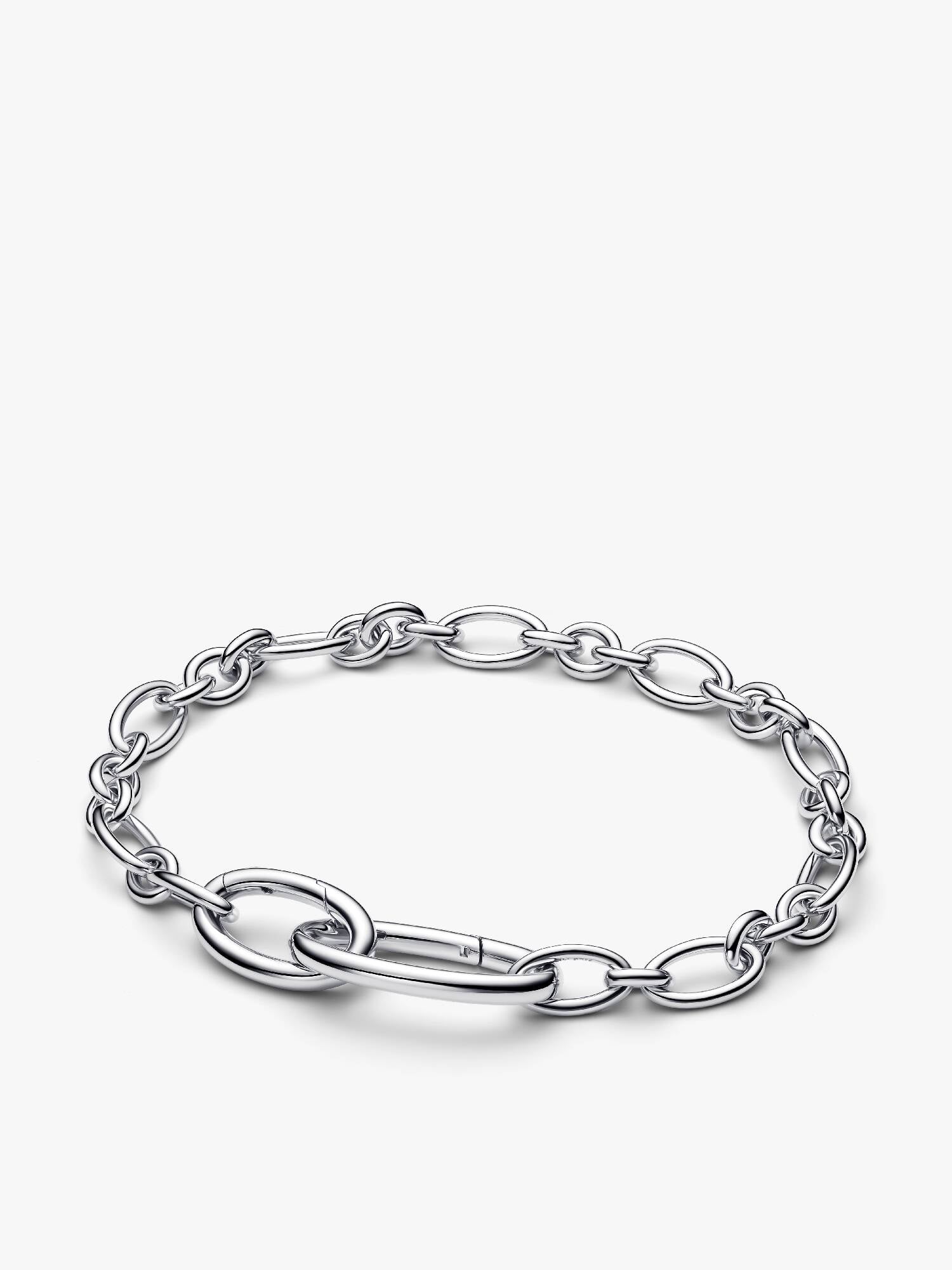 Openable Oval Link Chain Bracelet 