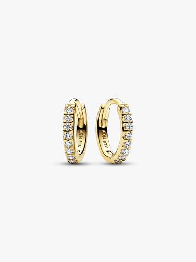 Sparkling Huggie Hoop Earrings