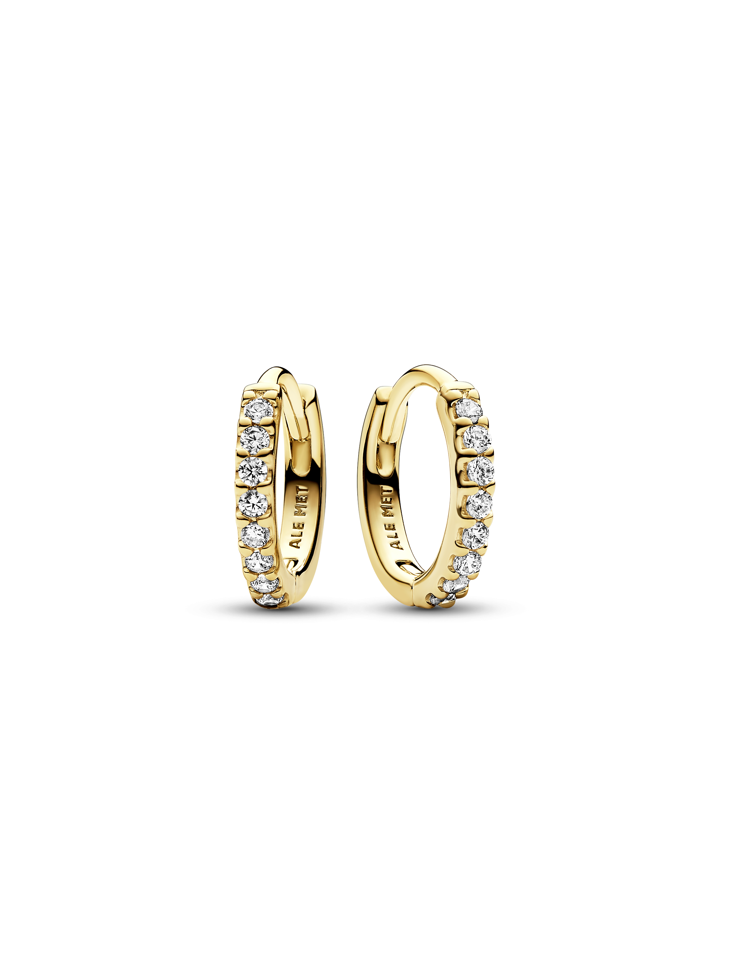 Sparkling Huggie Hoop Earrings