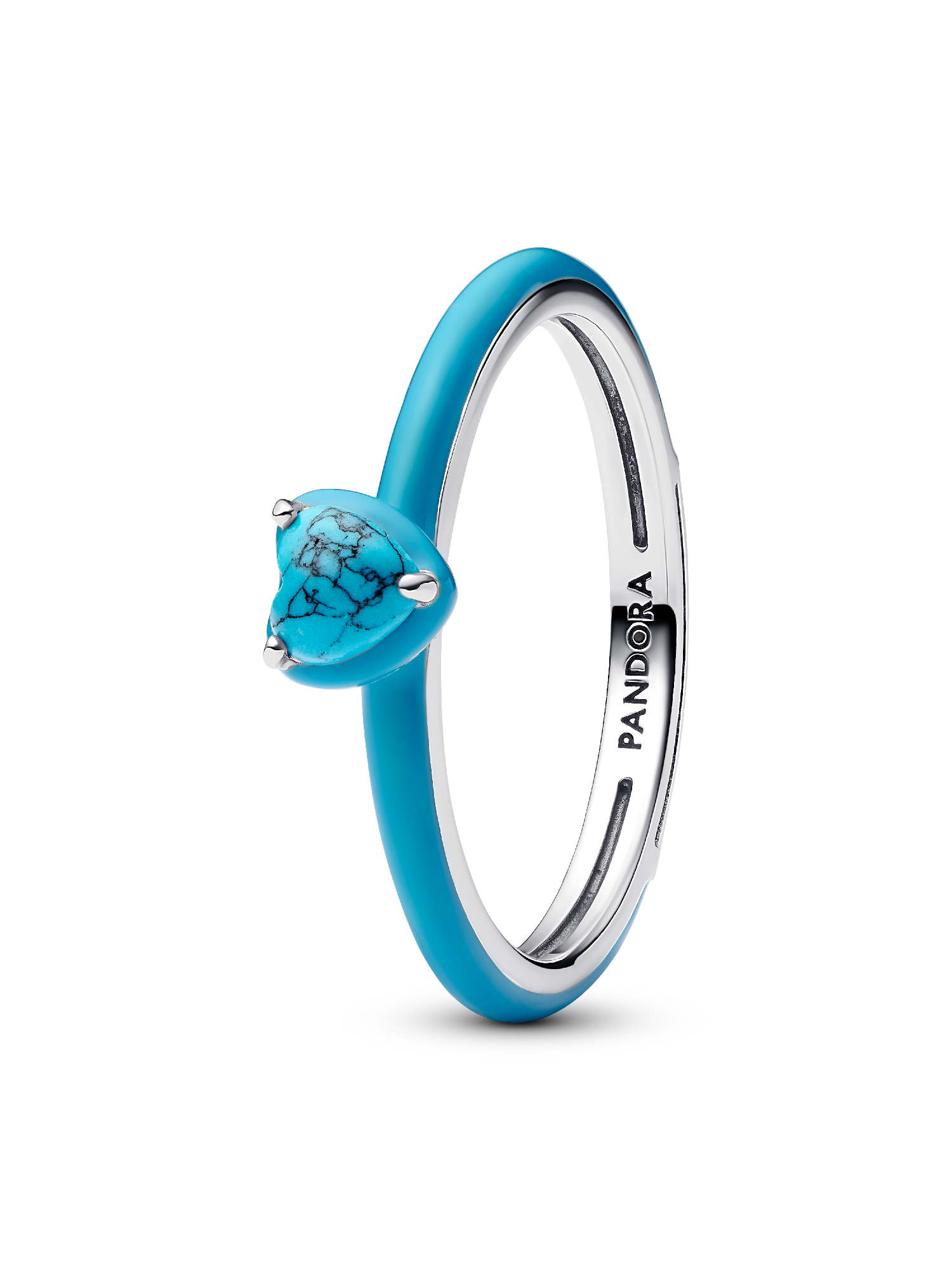 Turquoise-coloured Heart Stone Ring