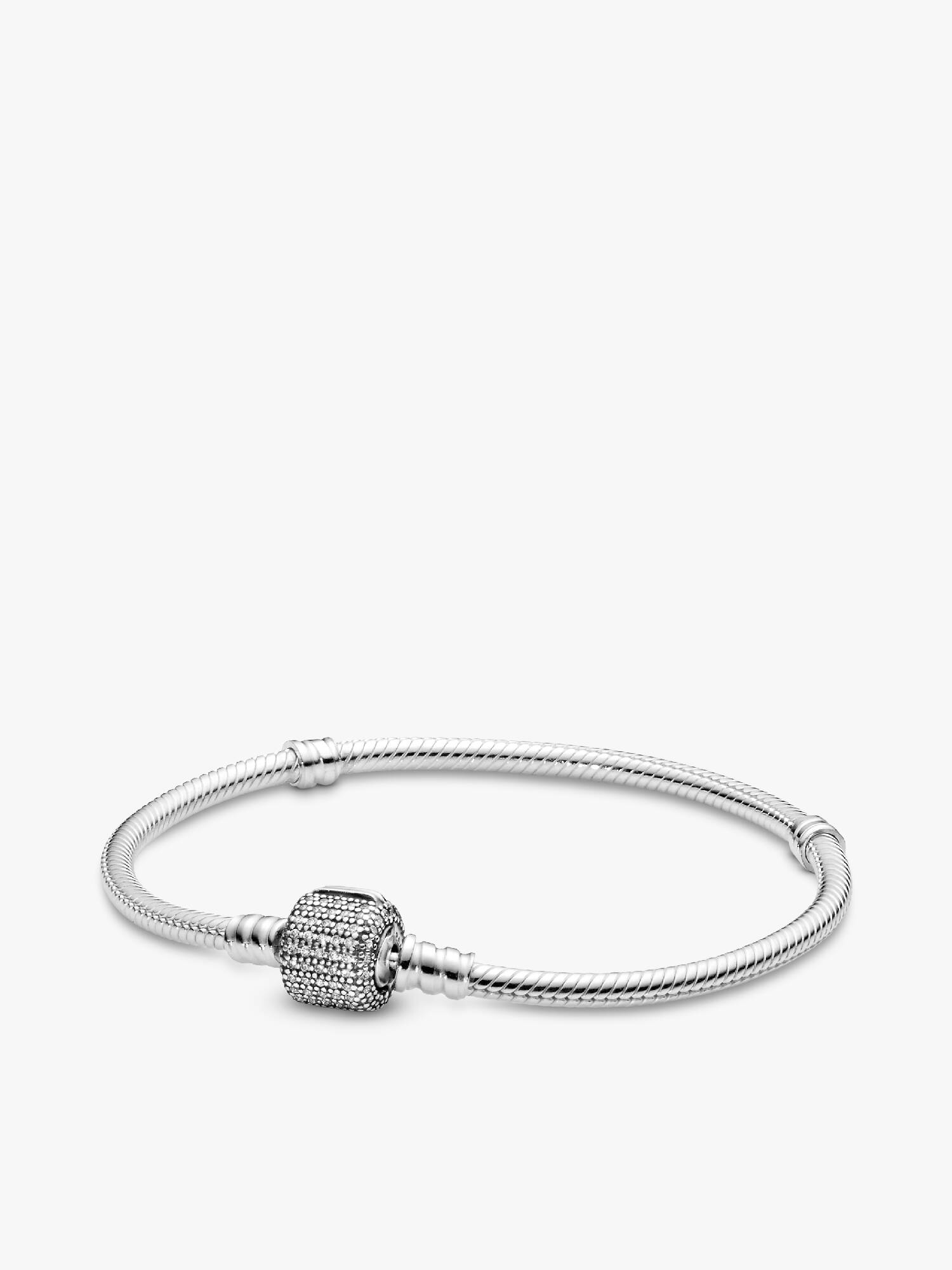Moments Sparkling Pavé & Snake Chain Bracelet