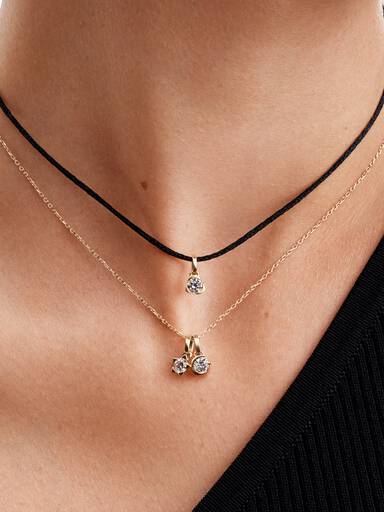 Heart 14k gold pendant with 0.25 ct TW G-J VS+ round brilliant excellent cut lab-grown diamond