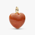 Orange Puffy Heart Dangle Charm Orange Puffy Heart Dangle Charm