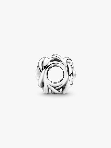 April Birthstone Eternity Circle Charm