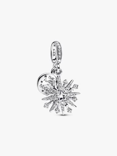 Sparkling Firework Double Dangle Charm