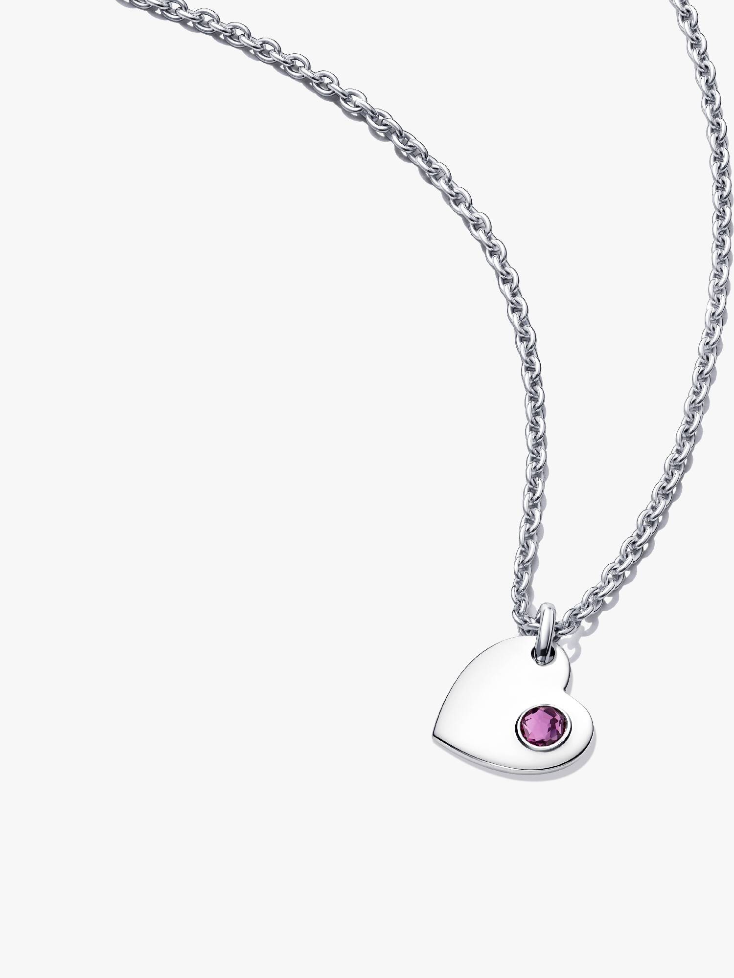 February Heart Pendant Necklace Set