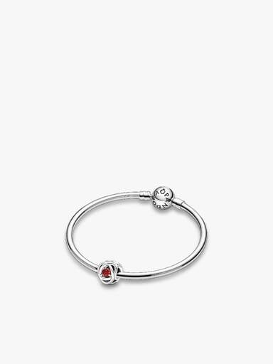 July Birthstone Eternity Circle Bangle Gift Set