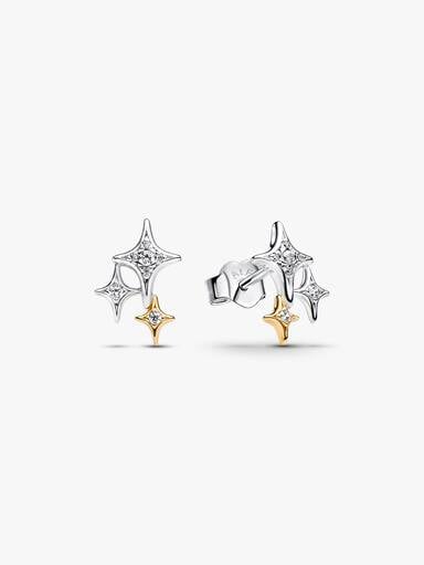 Triple Star Stud Earrings