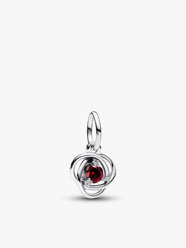 January Eternity Circle Dangle Charm Bracelet Set