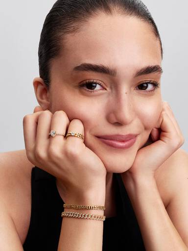 Heart Cuban Chain Ring