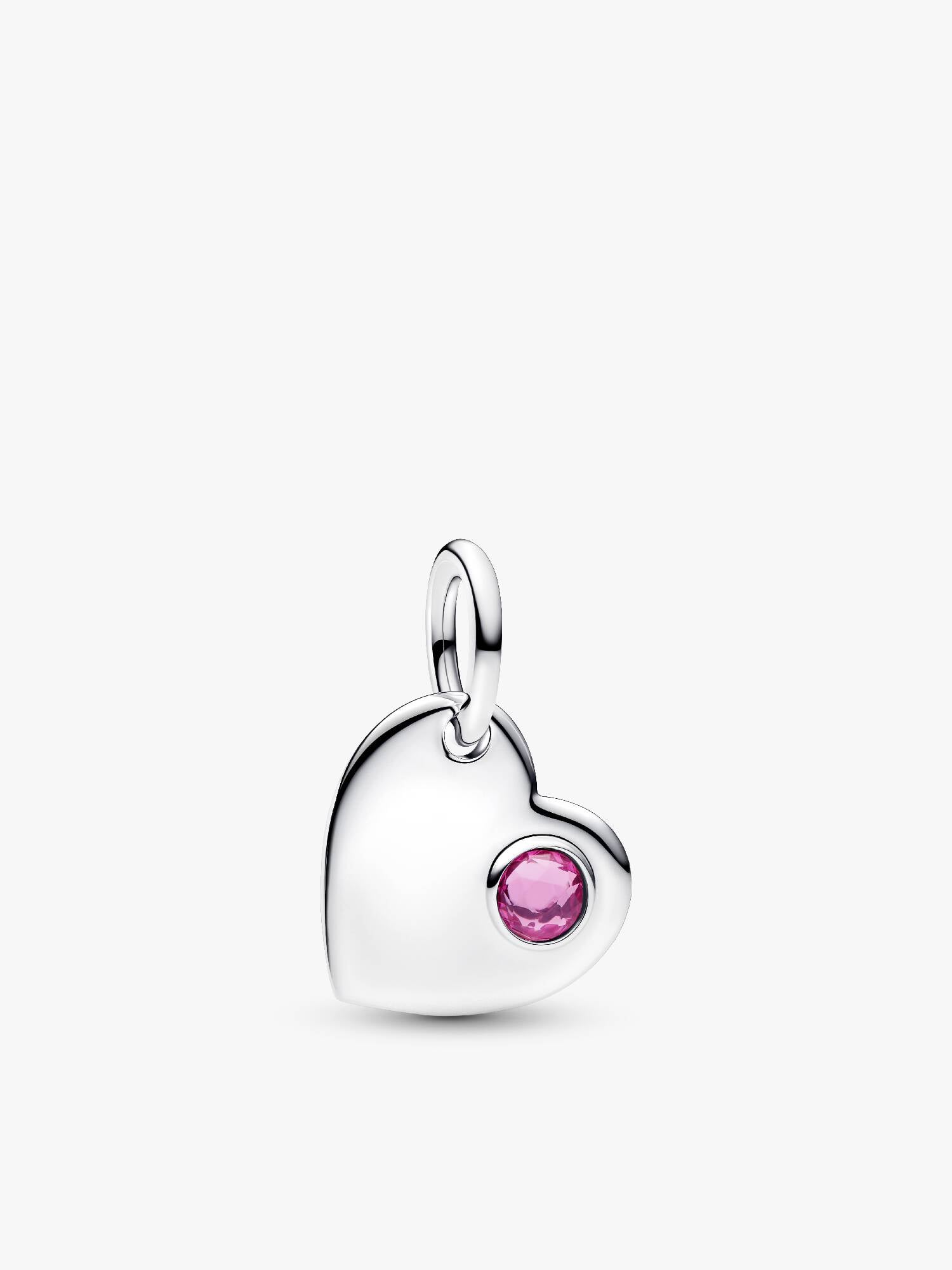 October Heart Dangle Charm