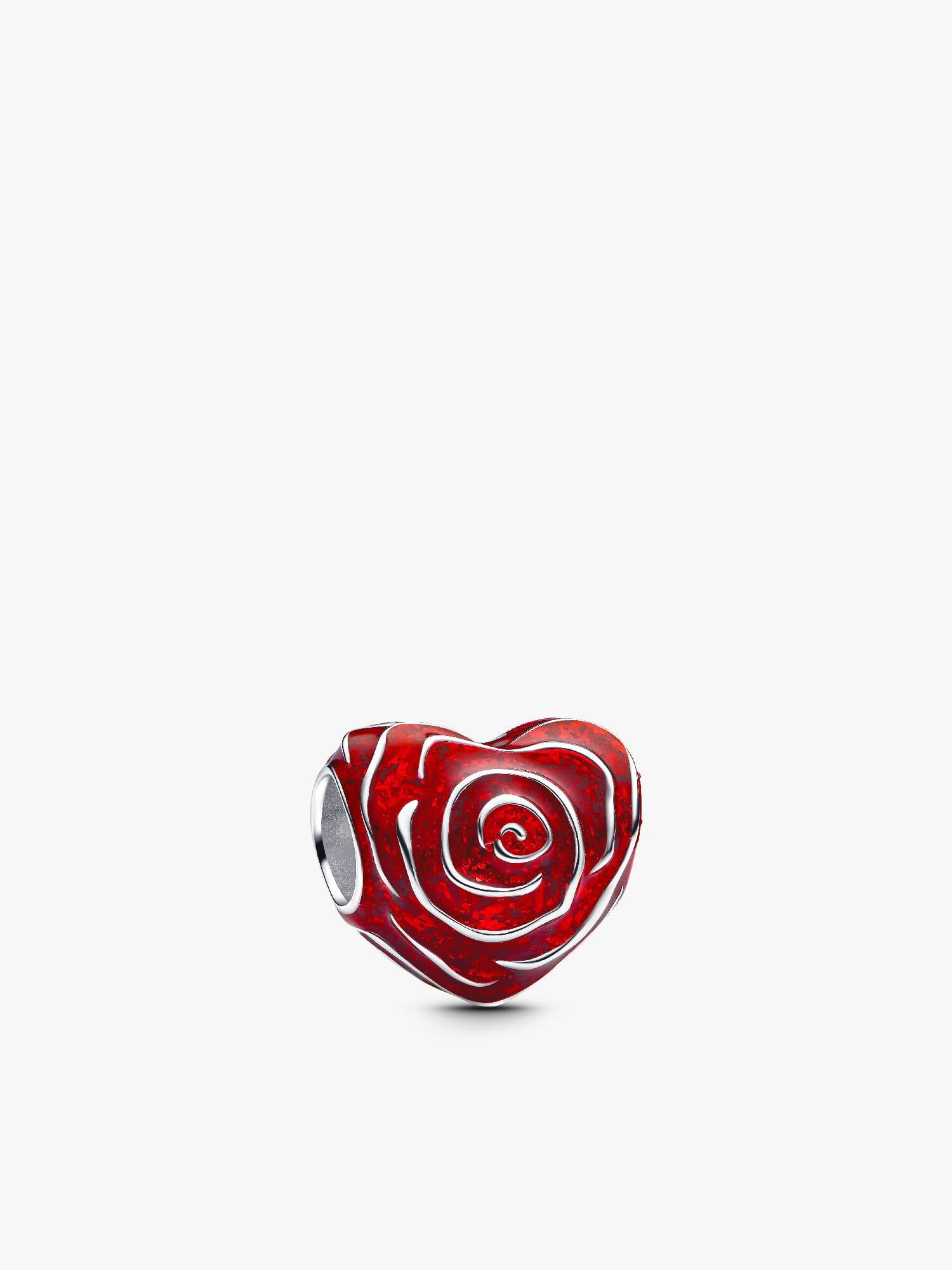 Rose Heart Charm