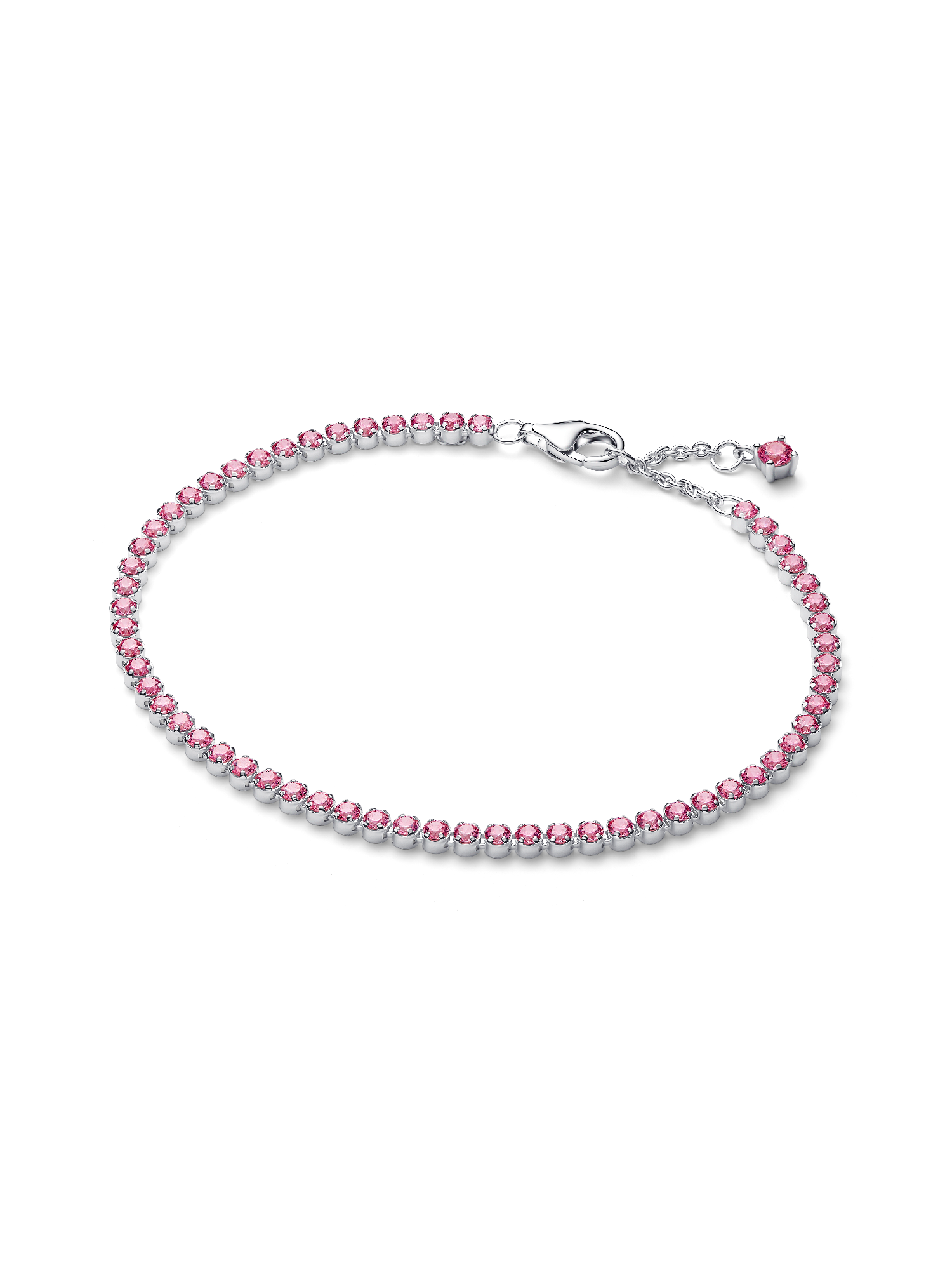 Pink Slim Tennis Bracelet