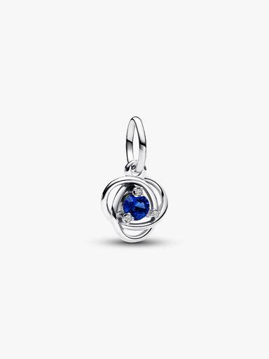 September Birthstone Eternity Circle Dangle Charm
