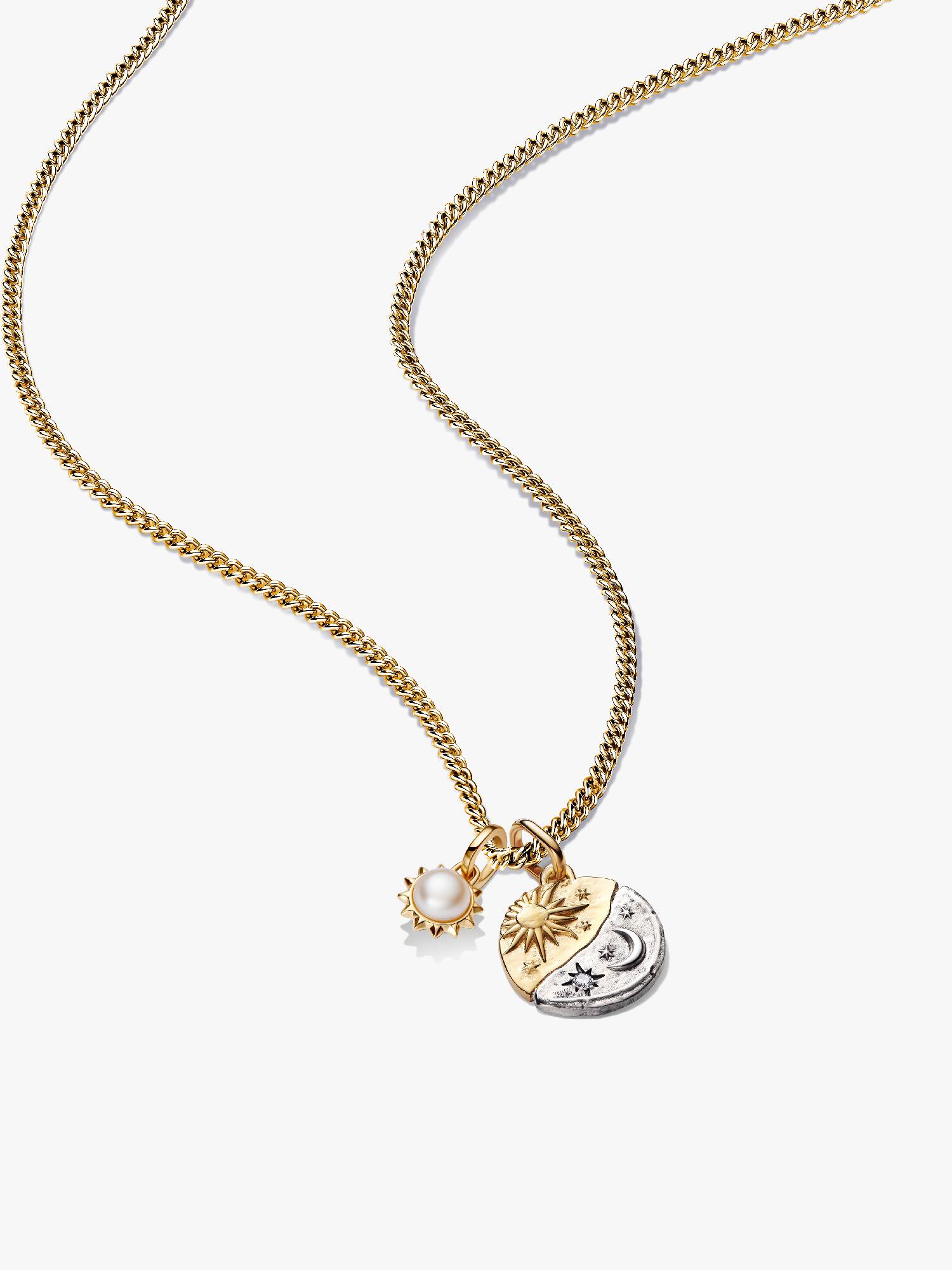 Talisman Sun and Moon Necklace Charm Set