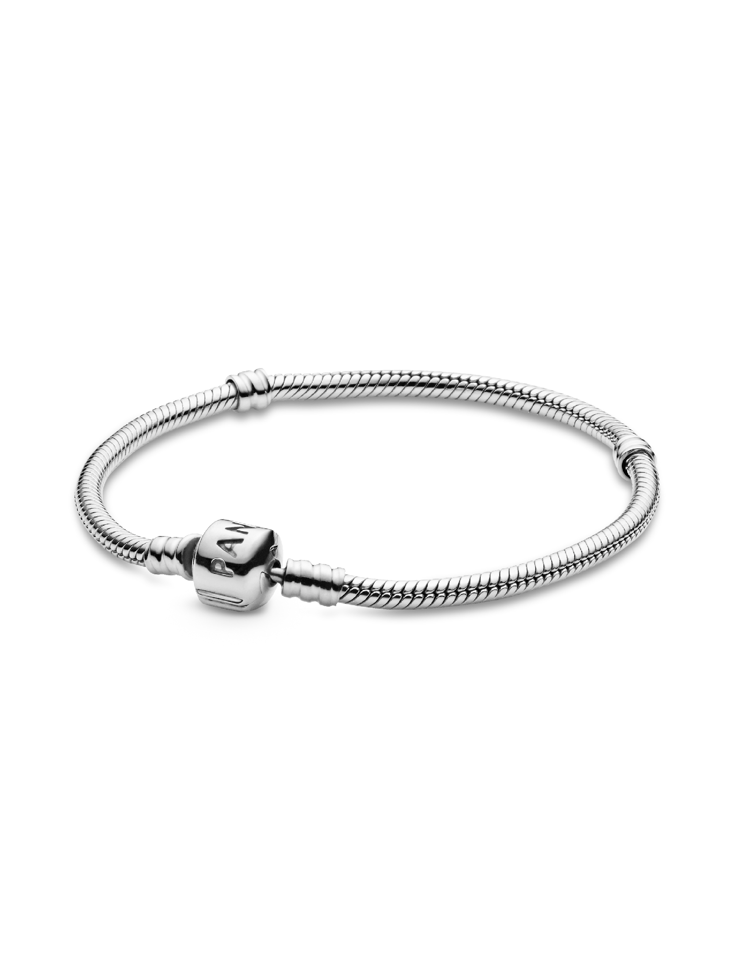 Pandora Moments Barrel Clasp Snake Chain Bracelet