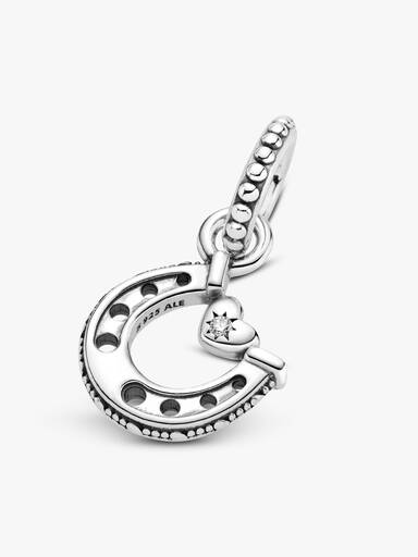 Good Luck Horseshoe Dangle Charm