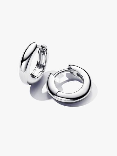 Round Hoop Earrings