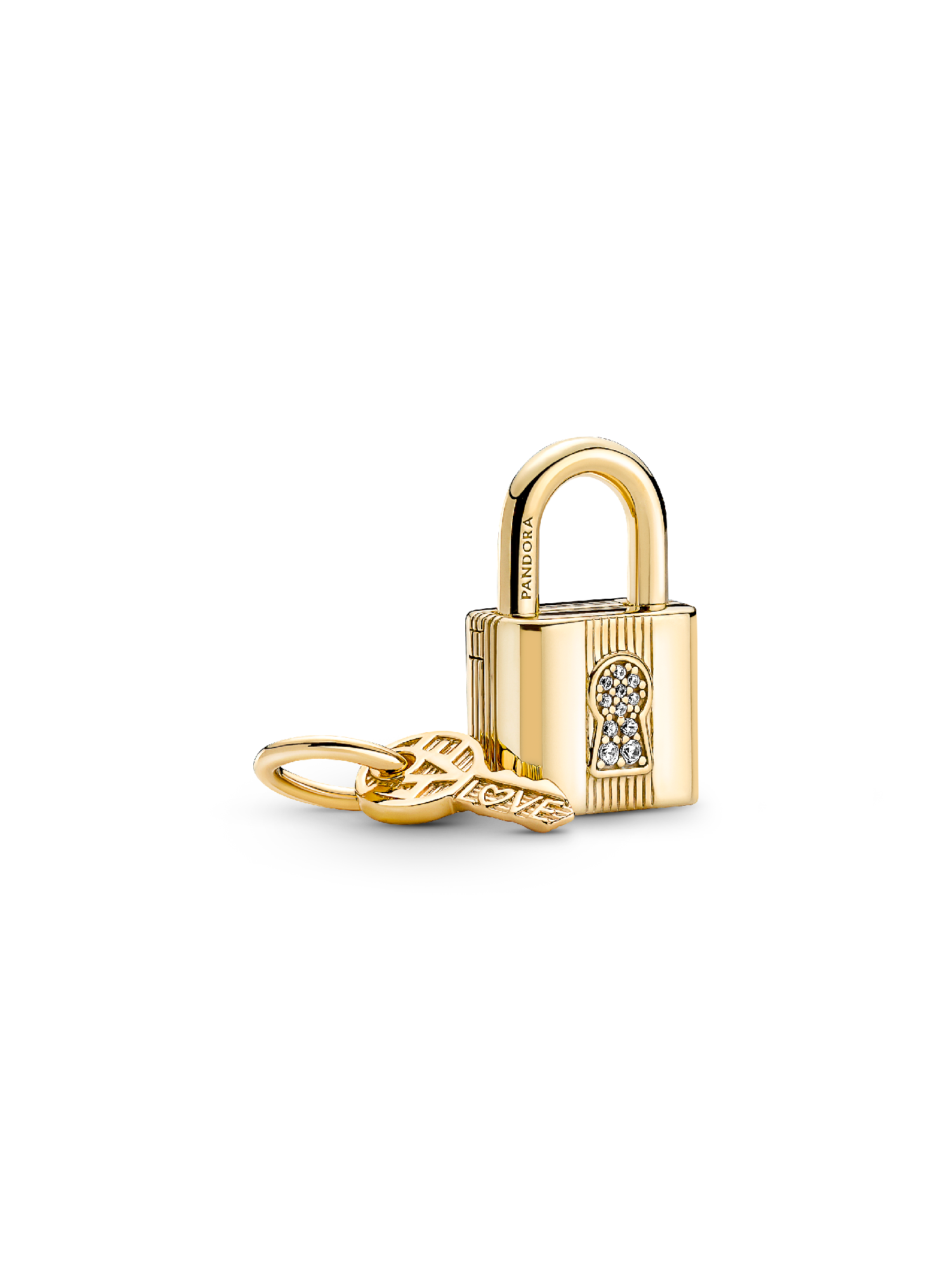 Padlock & Key Dangle Charm