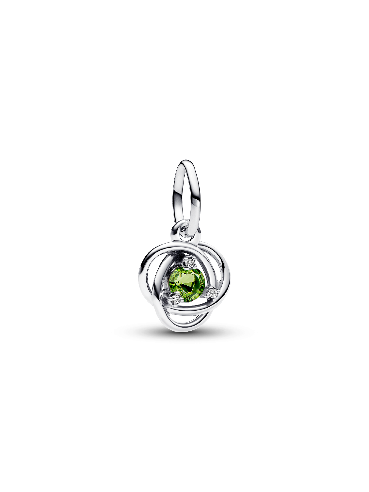 August Birthstone Eternity Circle Dangle Charm