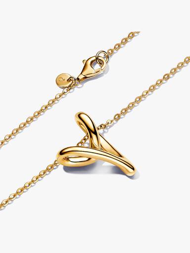 Organically Shaped Heart Pendant Necklace