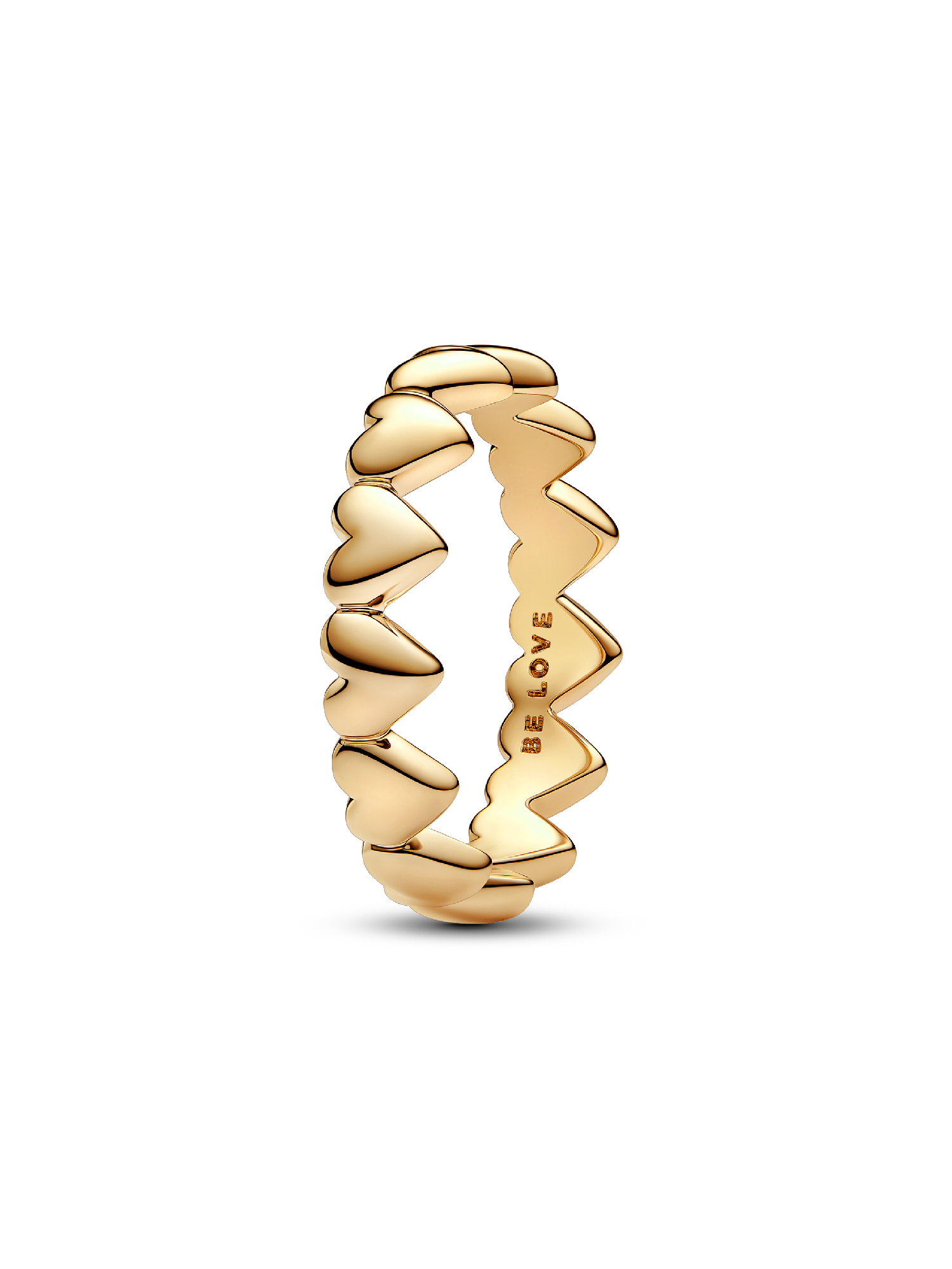 Row of Hearts Ring
