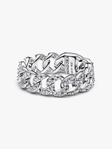 Pavé Cuban Chain Ring