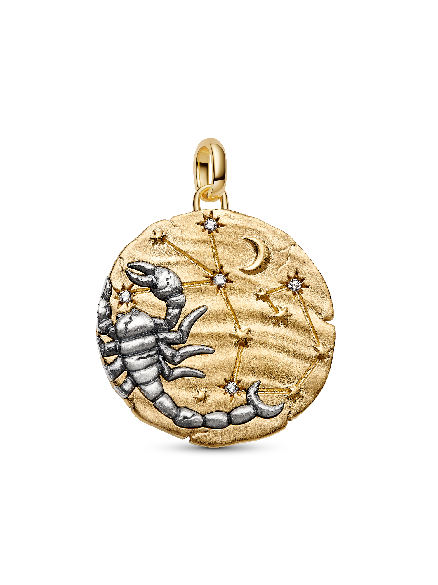 Scorpio Zodiac Oversized Medallion Charm