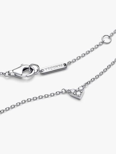 Triple Stone Heart Collier Necklace