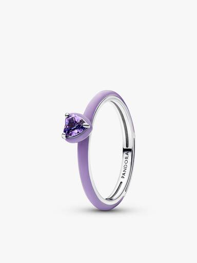 Colourful Chakra Heart Ring Set