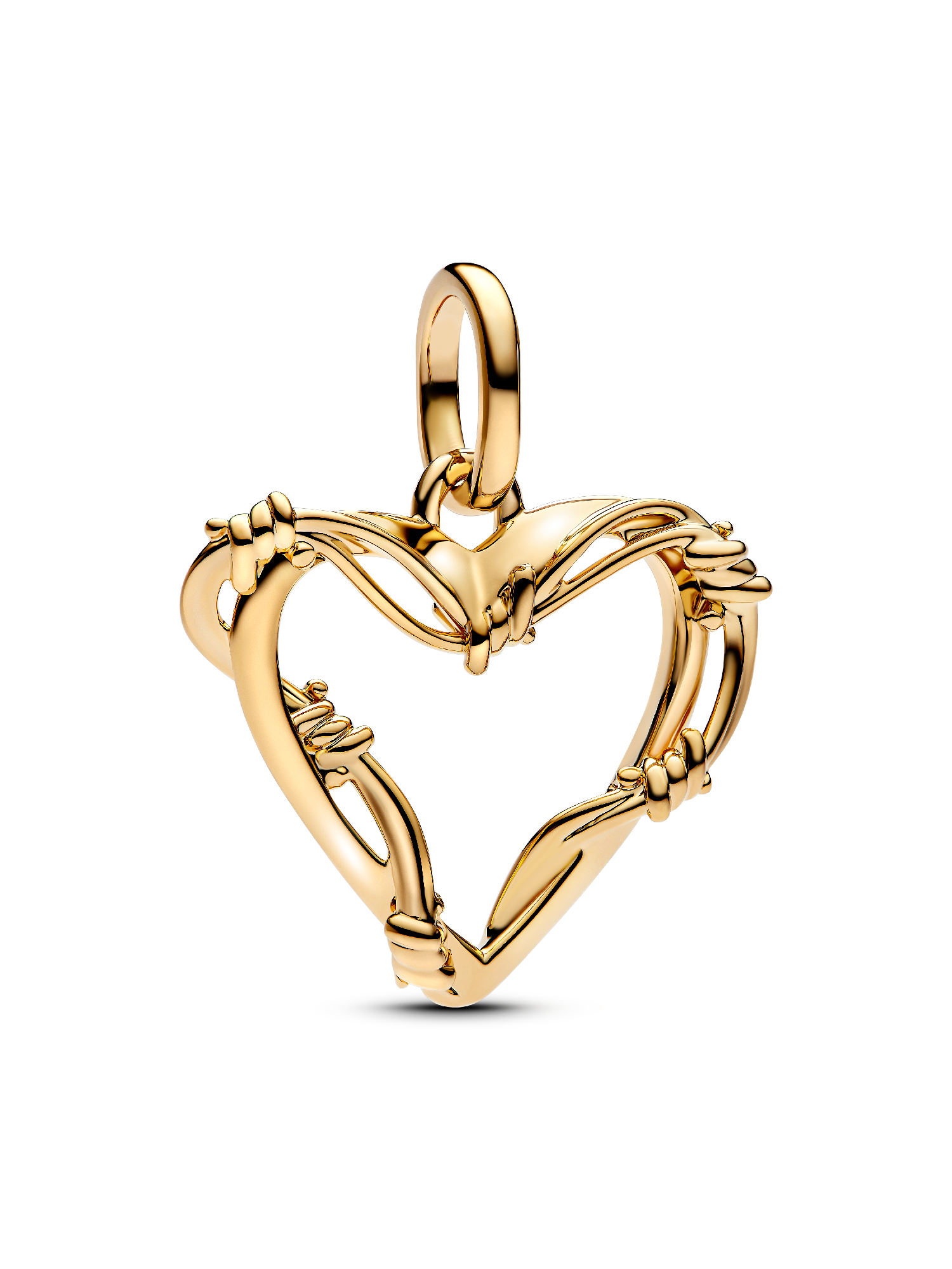 Wire Heart Dangle Charm