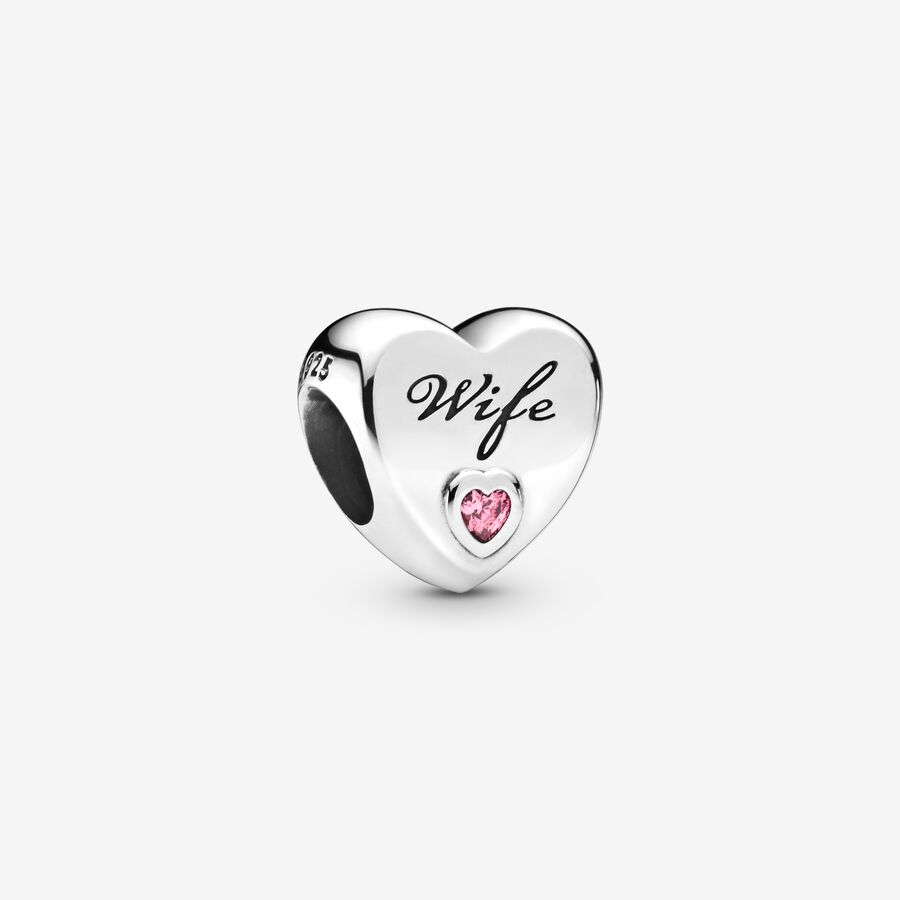 Wife Love Heart Charm image number 0