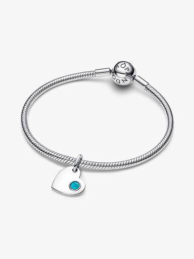 December Heart Dangle Charm
