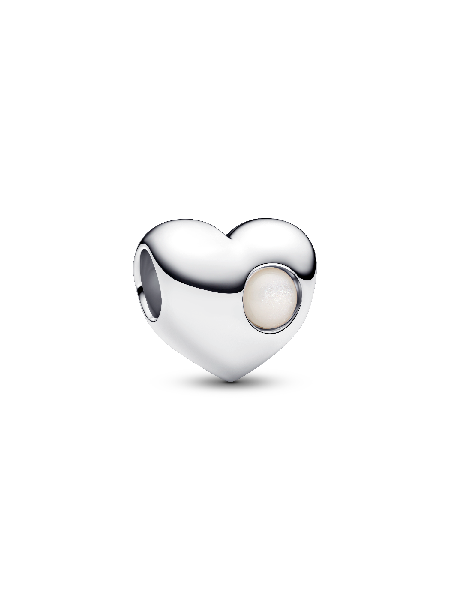 Engravable June Birthstone Heart Charm