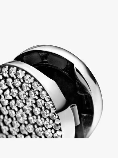 Round Pavé Clip Charm