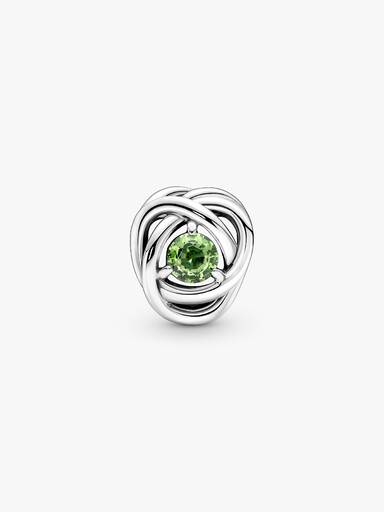 August Birthstone Eternity Circle Charm