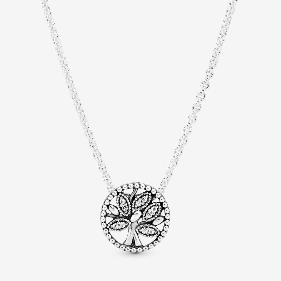 Sparkling Family Tree Necklace image number 0