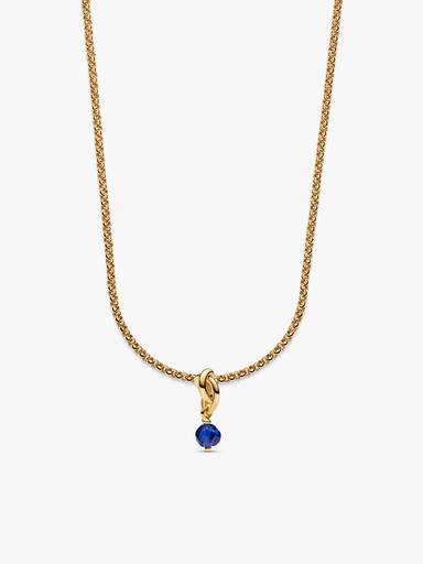 14k Gold Plated September Birthstone Necklace Set