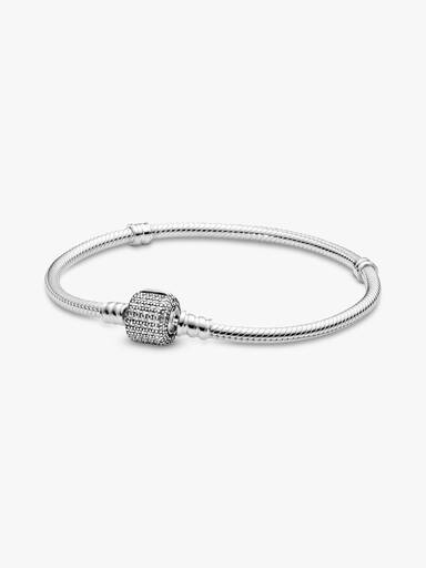 Moments Sparkling Pavé & Snake Chain Bracelet
