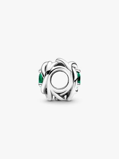 May Birthstone Eternity Circle Charm