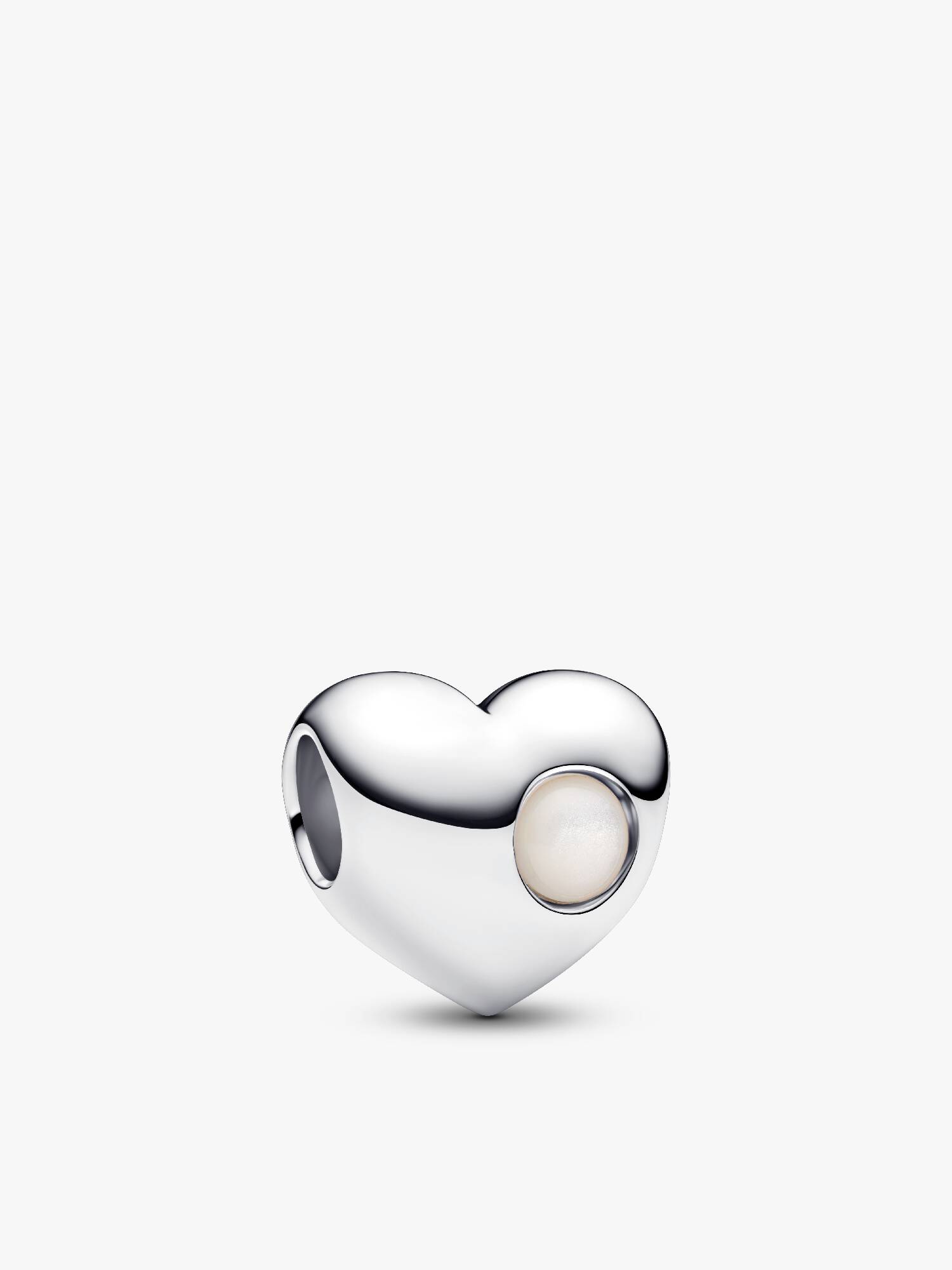 Engravable June Birthstone Heart Charm