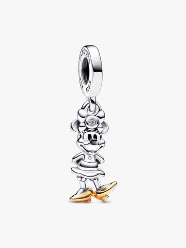 Disney 100th Anniversary Minnie Mouse Lab-created Diamond Dangle Charm