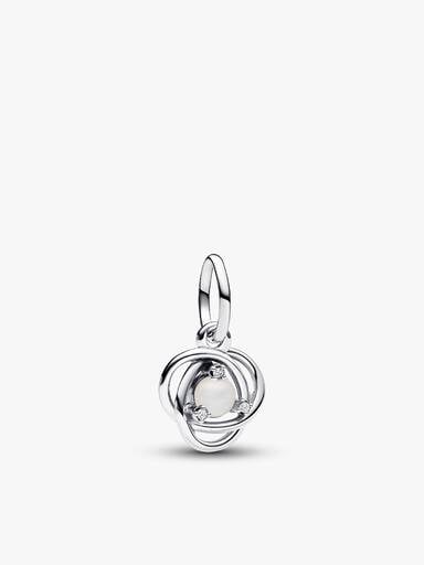 June Eternity Circle Dangle Charm Bracelet Set