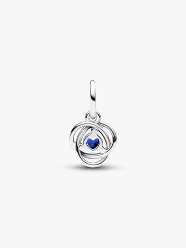 September Birthstone Eternity Circle Dangle Charm