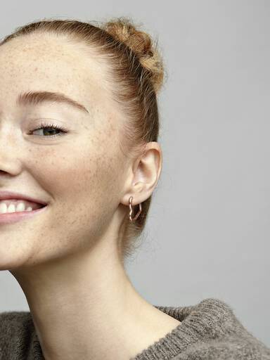 Asymmetrical Heart Hoop Earrings